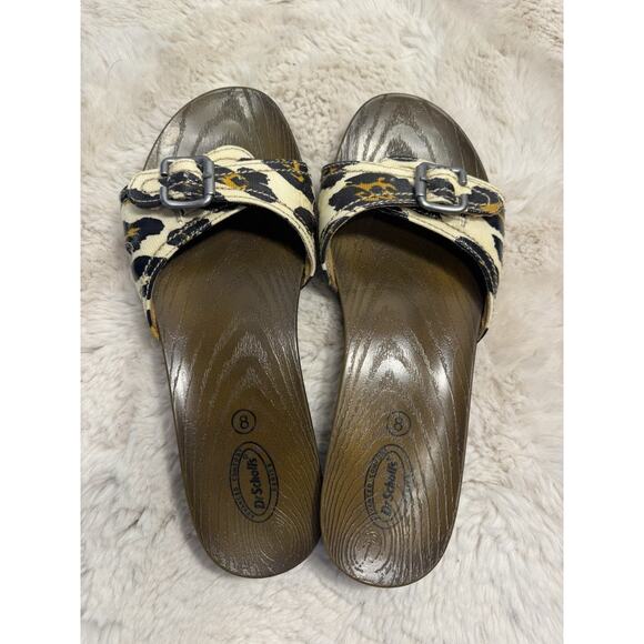 Dr. Scholl's Advanced Comfort Leopard Print Women's Sandals Size 8 Retro - Picture 3 of 6